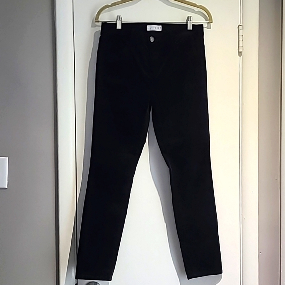 LOFT BLACK VELVET PANTS‎ SIZE 4